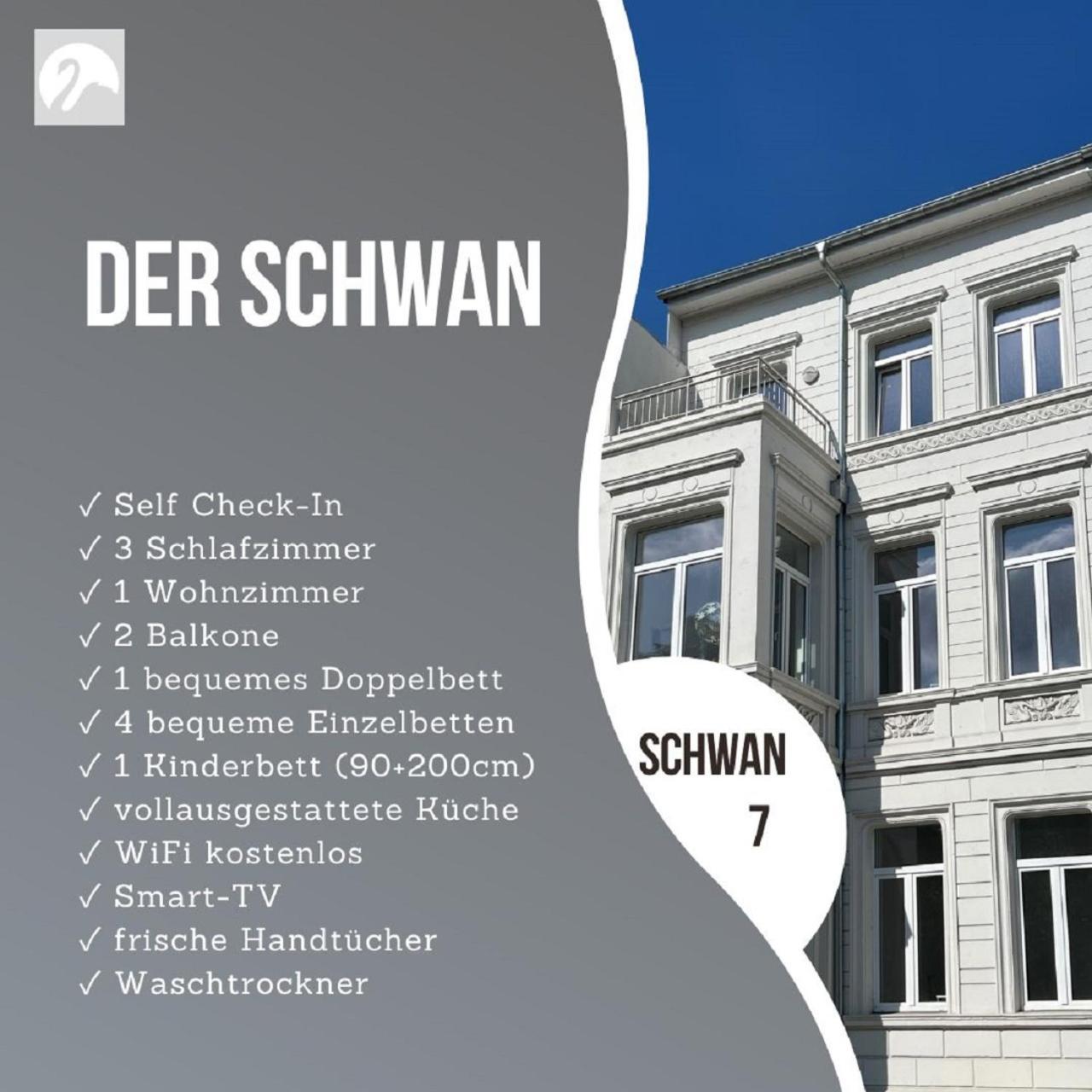 Der Schwan 7 - 3 Schlafzimmer - 2 Balkone - Zentral - 100 Qm Düren - Eifel Exteriör bild